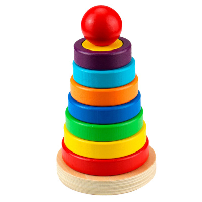 Деревянная пирамидка для малышей Рыжий кот И-4022 1